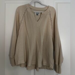 American Eagle Outfitters Beige Knit Sweater
